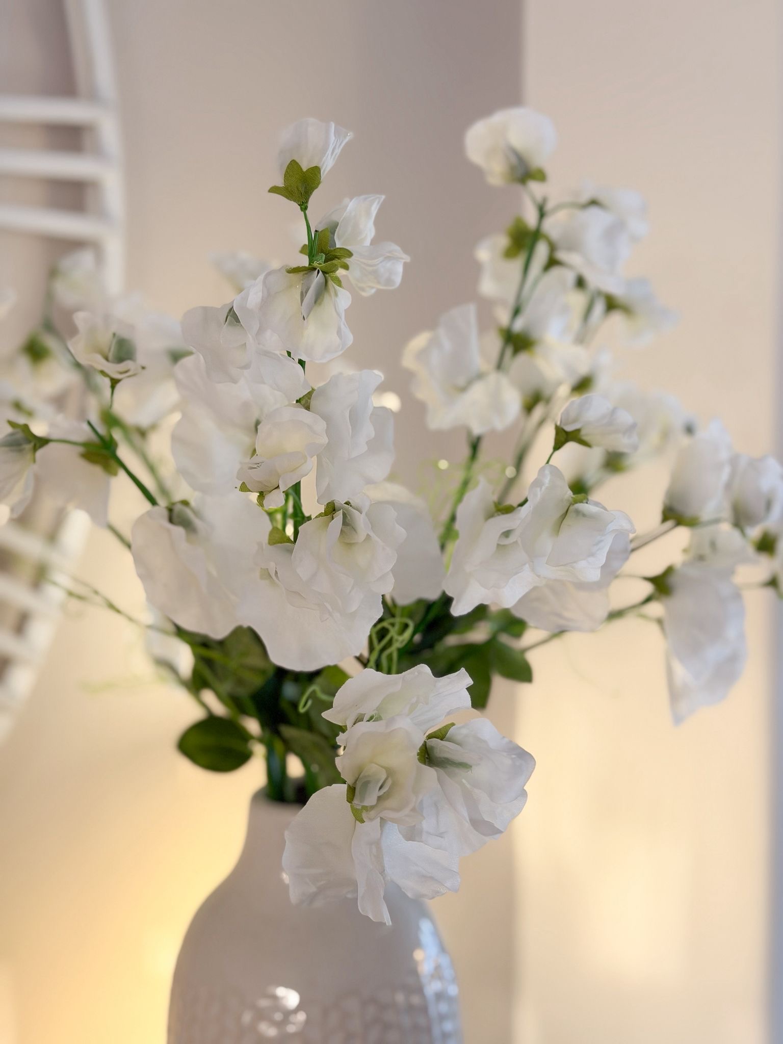 Faux sweetpea stem