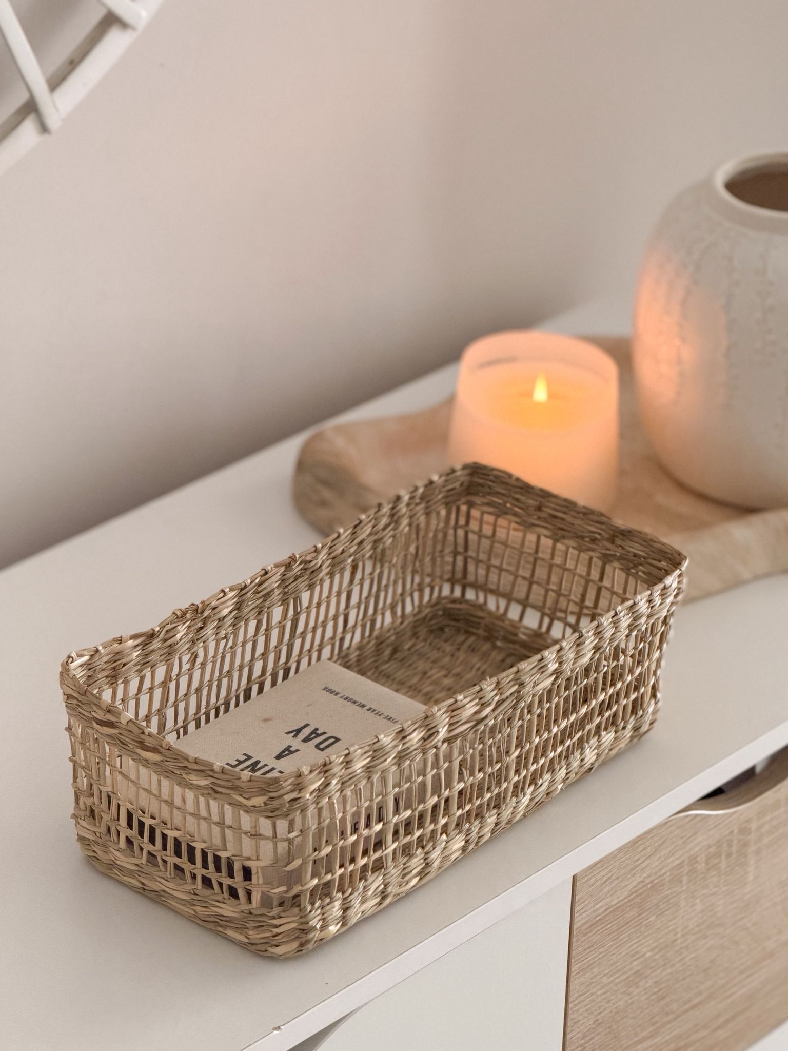 Seagrass storage basket