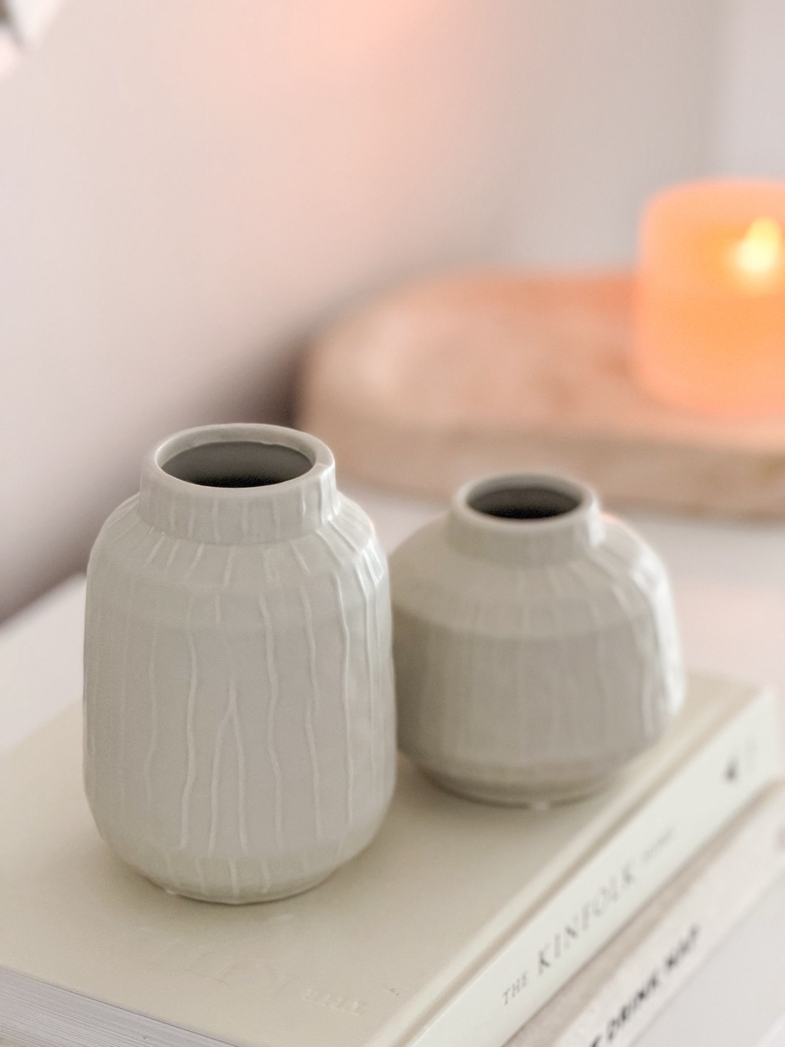 Ceramic pistachio glazed vase