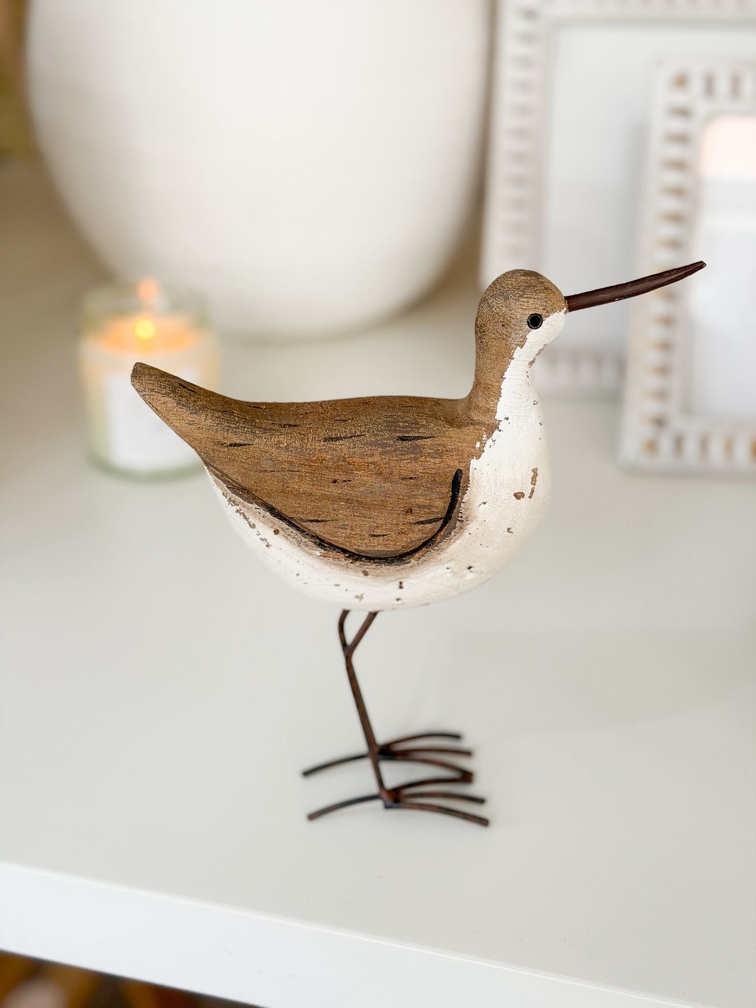 Decorative wooden sea bird
