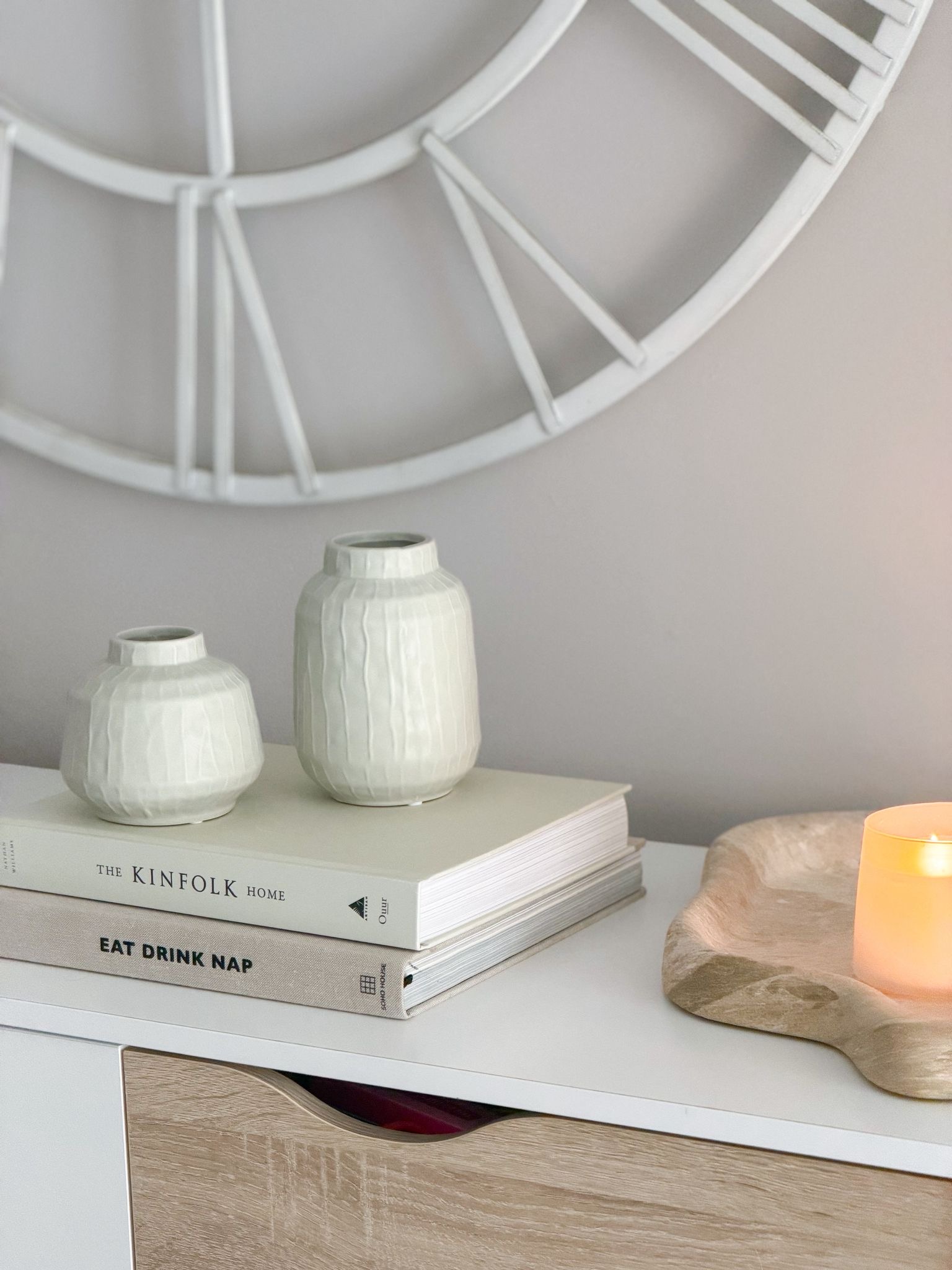 Ceramic pistachio glazed vase