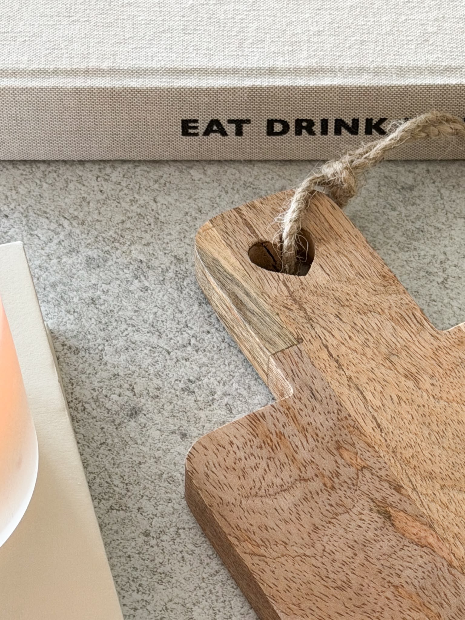 Wooden ‘Whats for pudding’ board with heart
