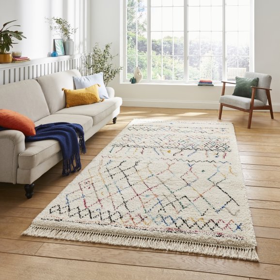 Boho berber coloured rug – 3 sizes