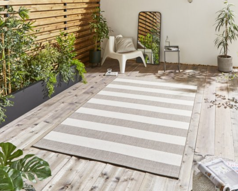 Bude outdoor rug – beige & cream – 3 sizes