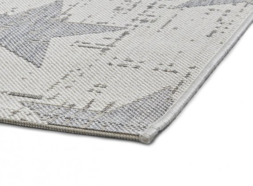 Falmouth Star outdoor rug – Cream & Grey – 3 sizes