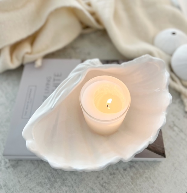 Beautiful ceramic clam shell