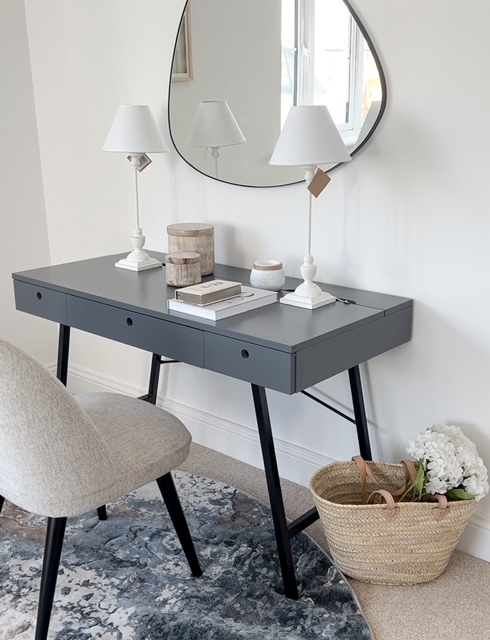 Classic tall slim white lamp