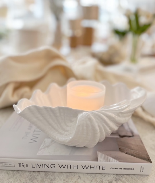 Beautiful ceramic clam shell