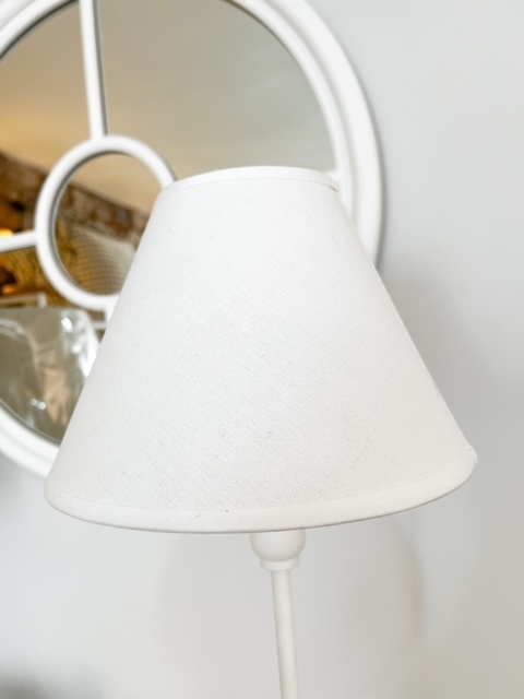 Classic tall slim white lamp