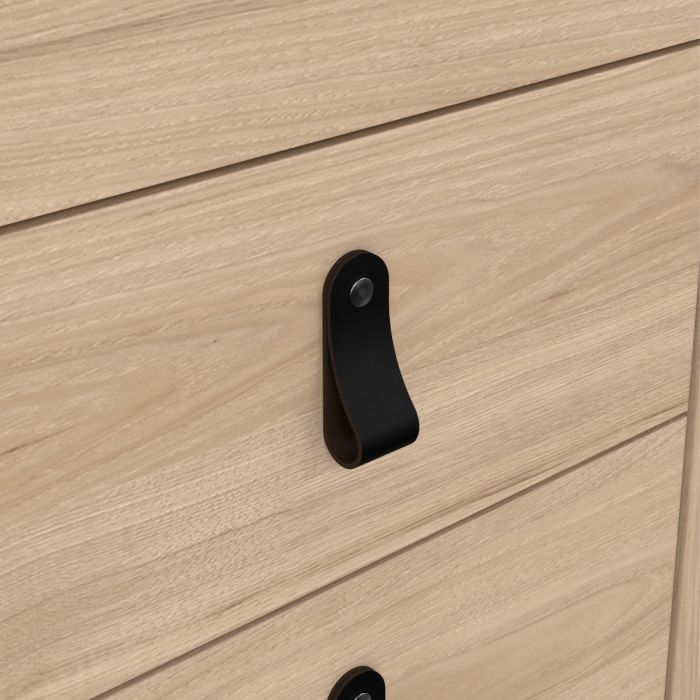 Loft Bedside Table 2 Drawers in Jackson Hickory Oak