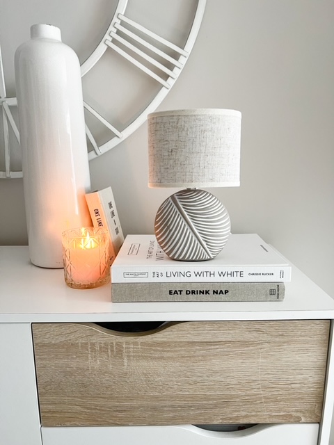 Small natural circle ‘leaf’ lamp