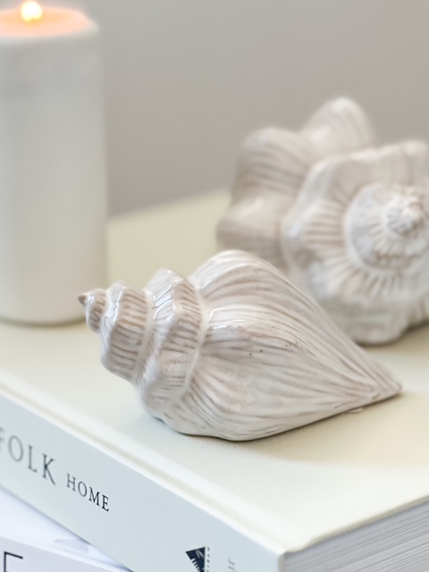 Medium ceramic decorative shell