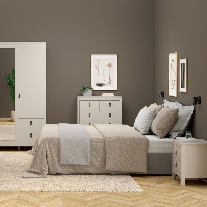 Loft two drawer bedside table in Cashmere