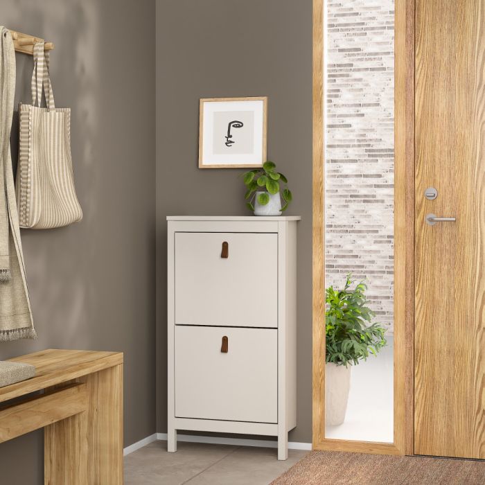 Loft Shoe Cabinet in Cashmere