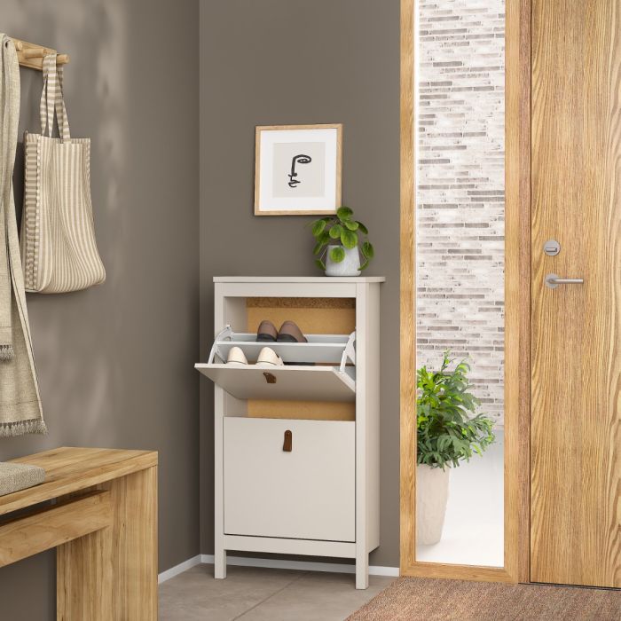 Loft Shoe Cabinet in Cashmere