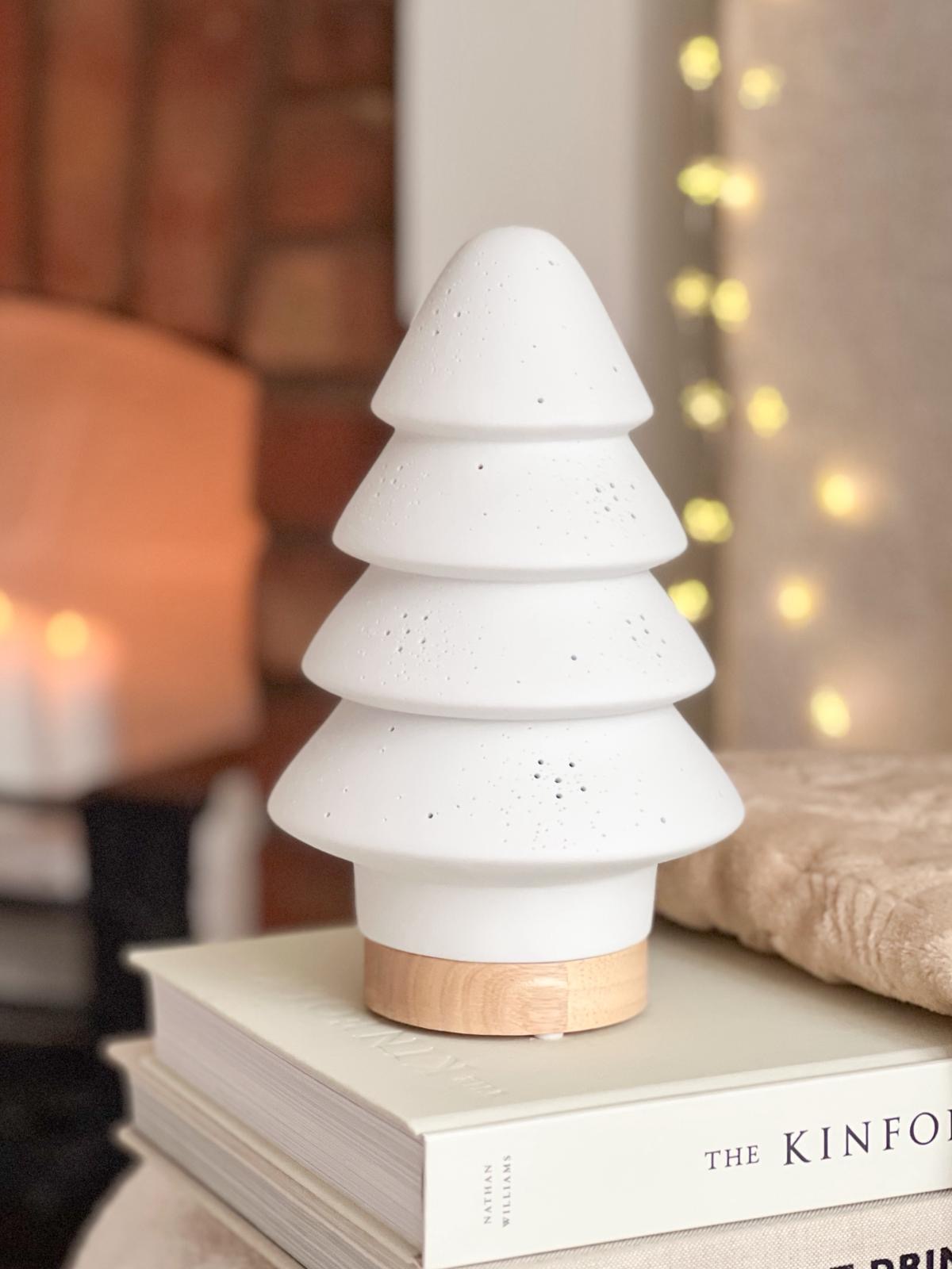 Sparkle ceramic christmas tree lamp