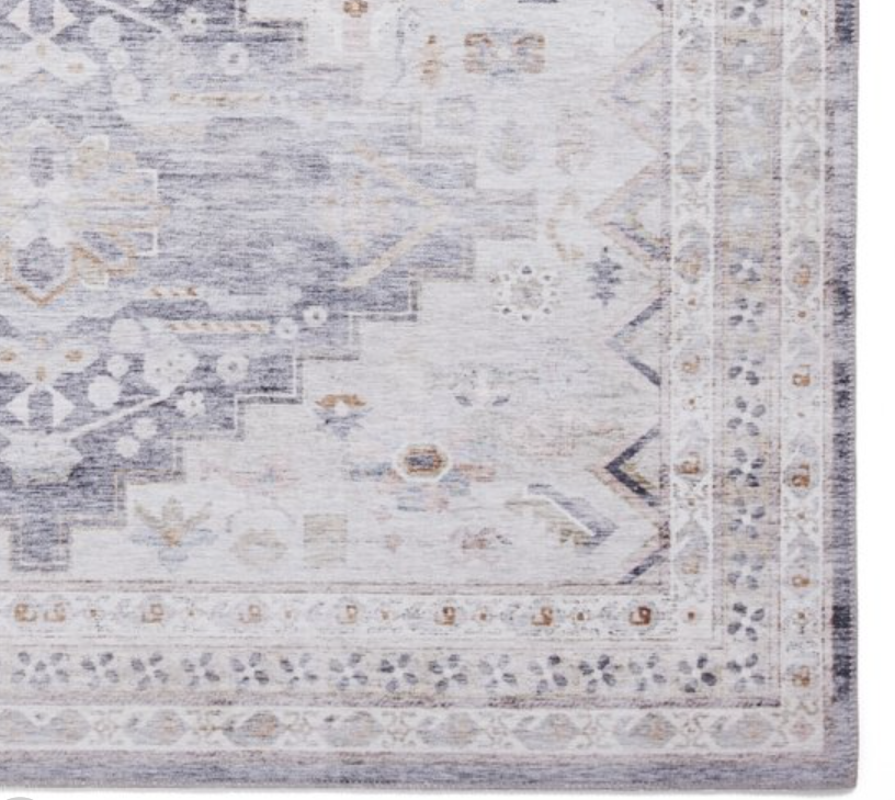 Topaz grey/beige traditional patterned rug