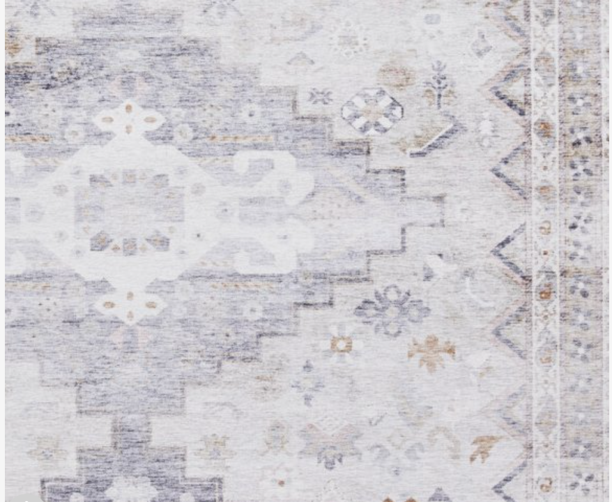 Topaz grey/beige traditional patterned rug