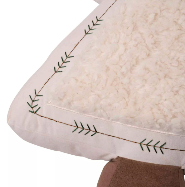 Large beautiful boucle Christmas tree cushion
