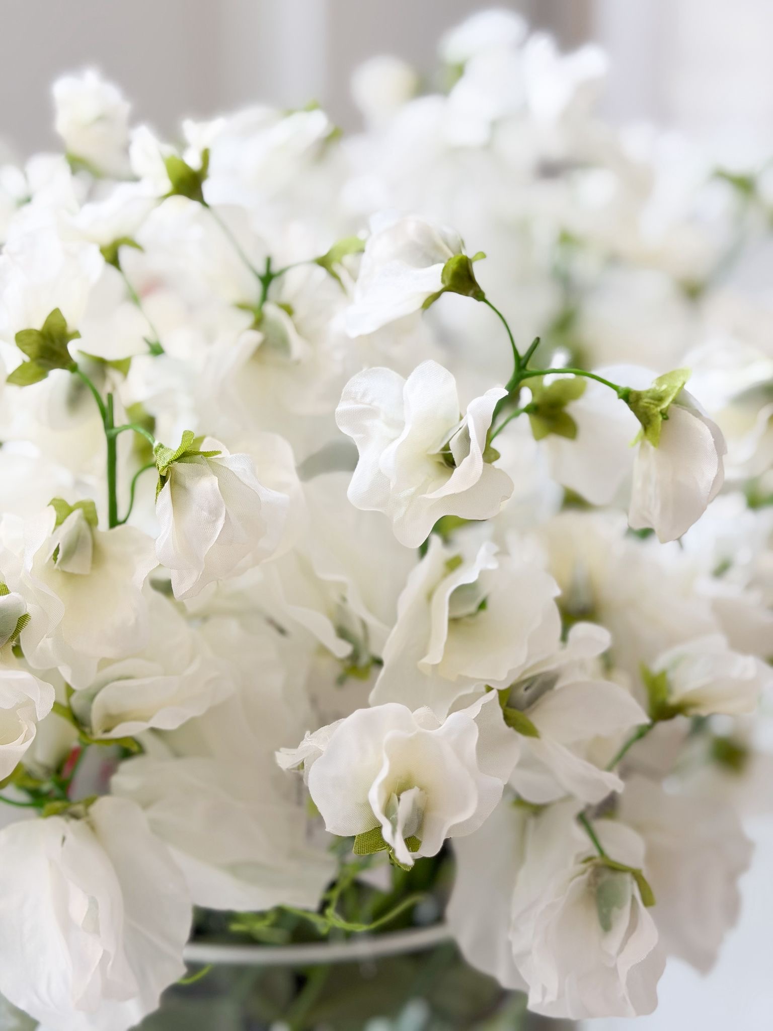 Faux sweetpea stem