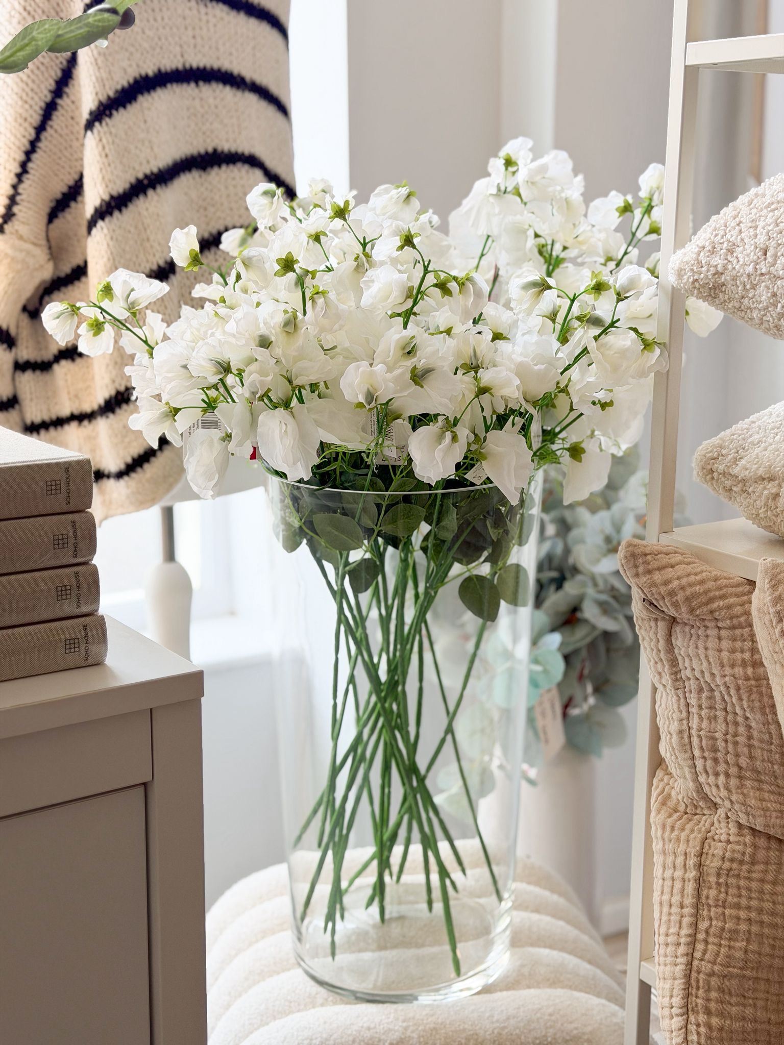 Faux sweetpea stem