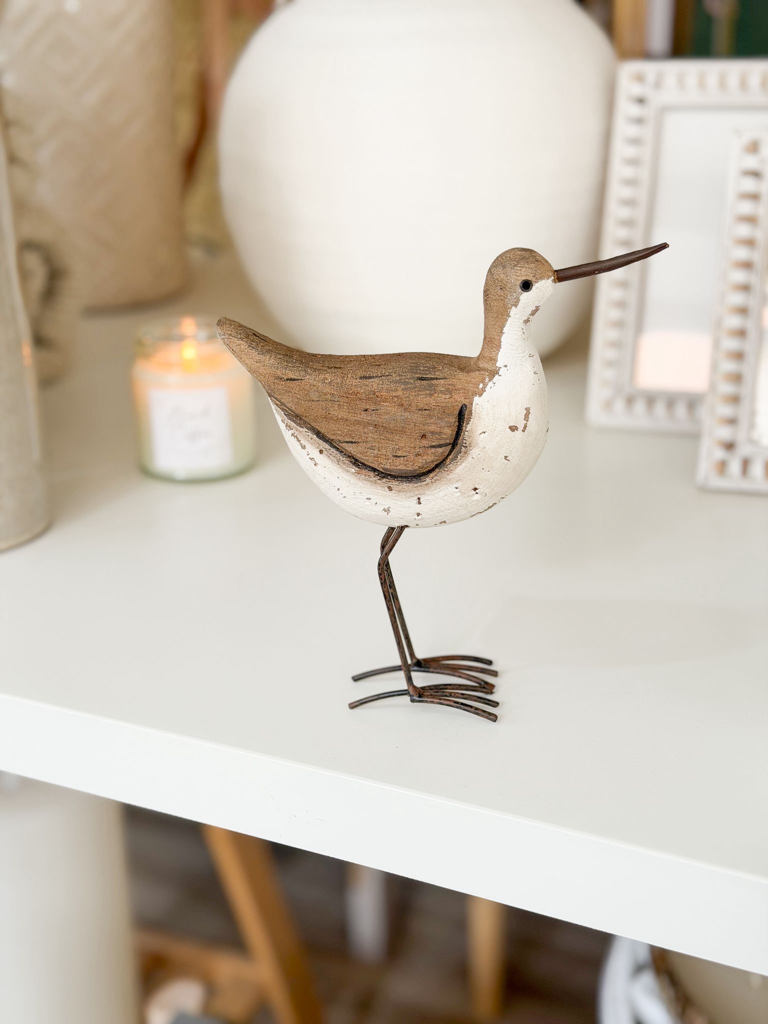 Decorative wooden sea bird