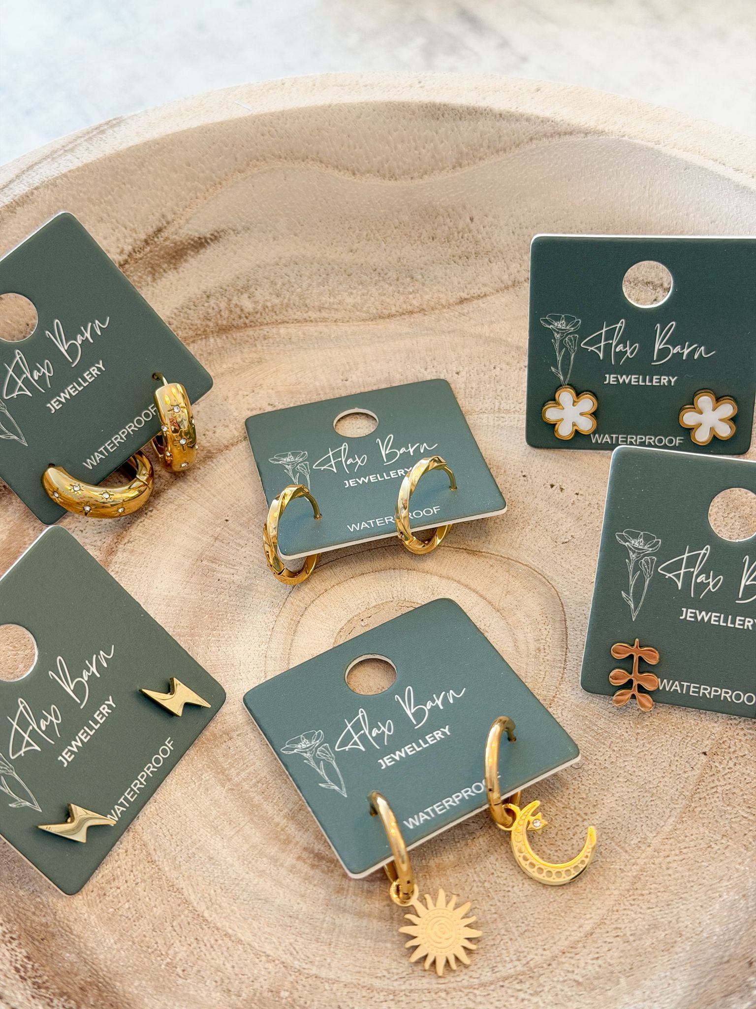 Beautiful gold plated Earrings – 6 designs to choose from