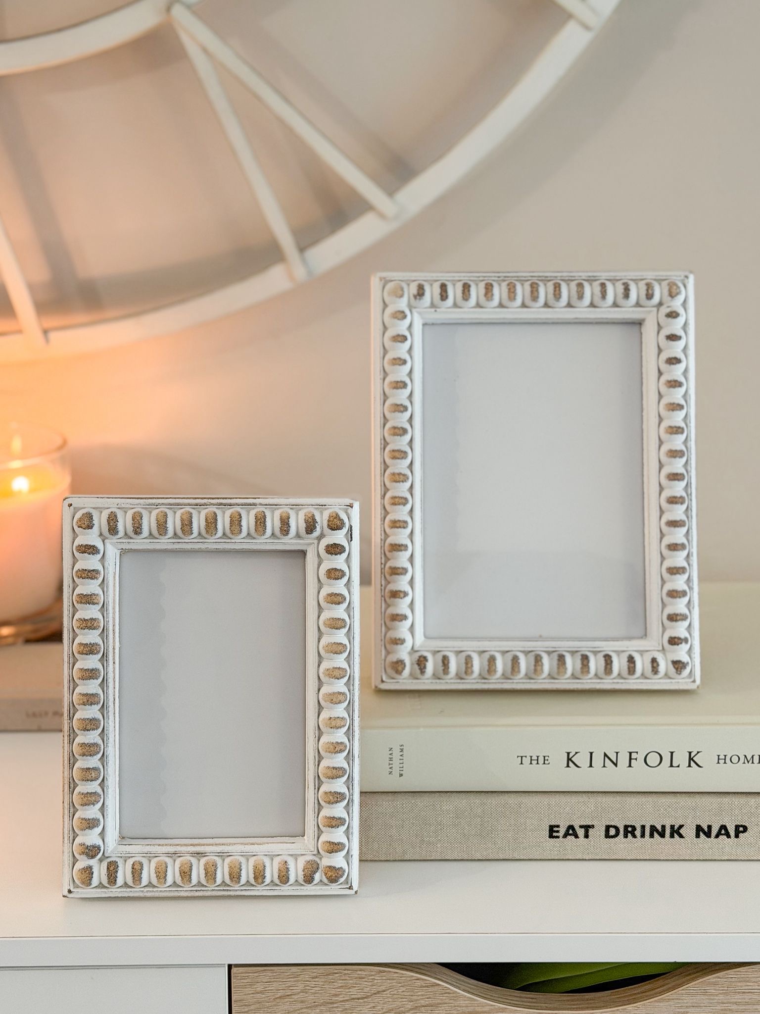 Rustic wooden photo frame – available in two sizes