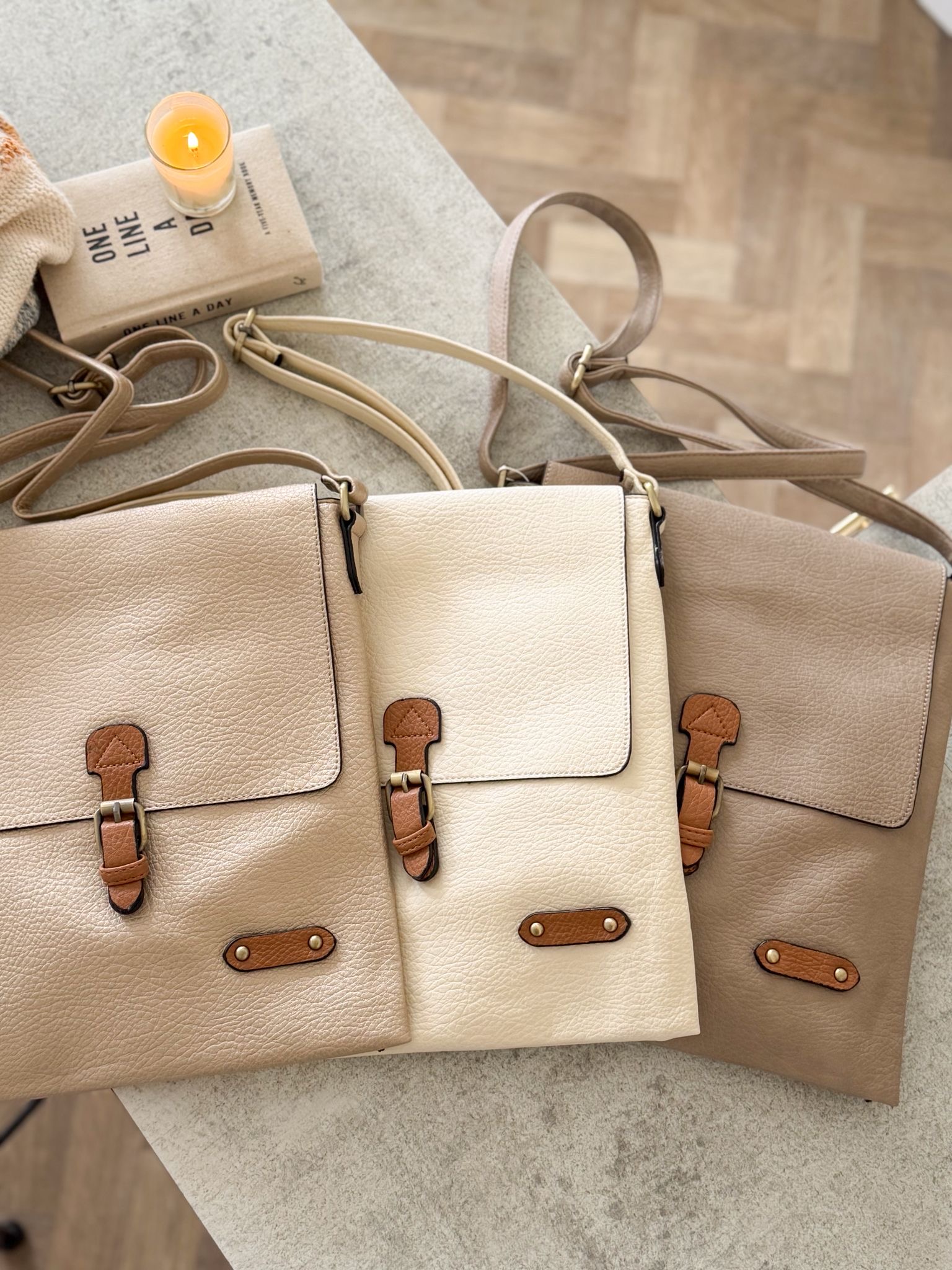 Cross body satchel bag – 3 Colour options