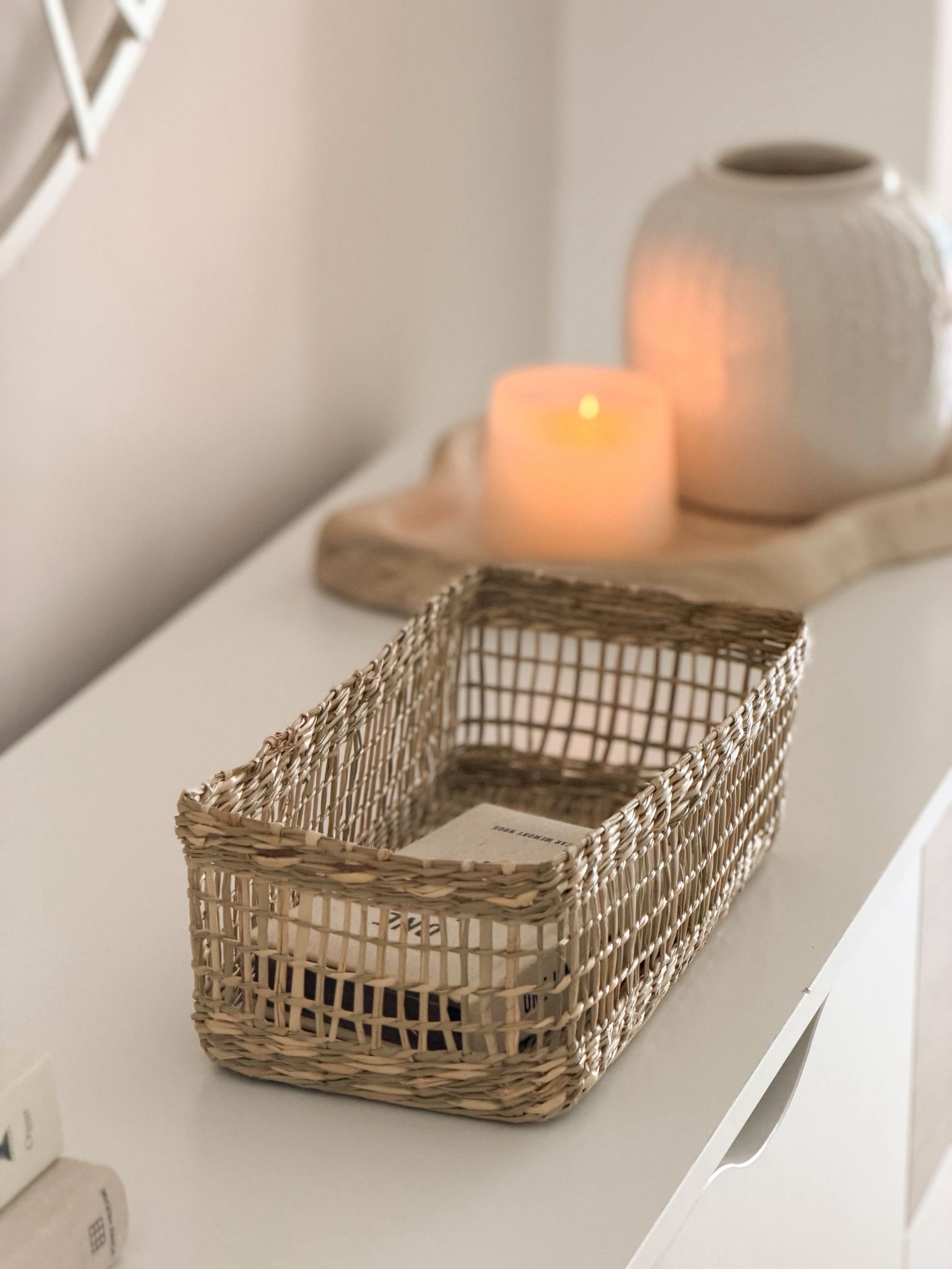 Seagrass storage basket